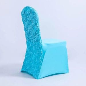 Housse de Chaise Mariage Fleur Bleue | Housse Design